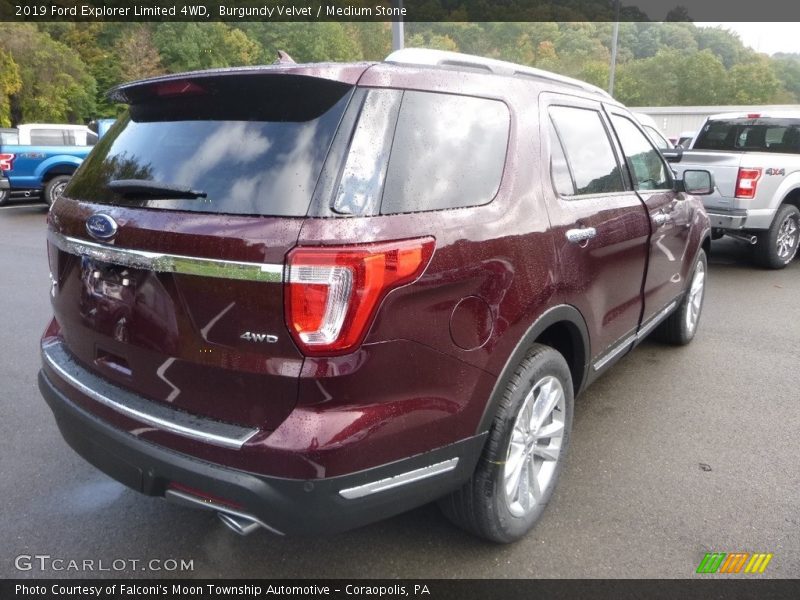 Burgundy Velvet / Medium Stone 2019 Ford Explorer Limited 4WD