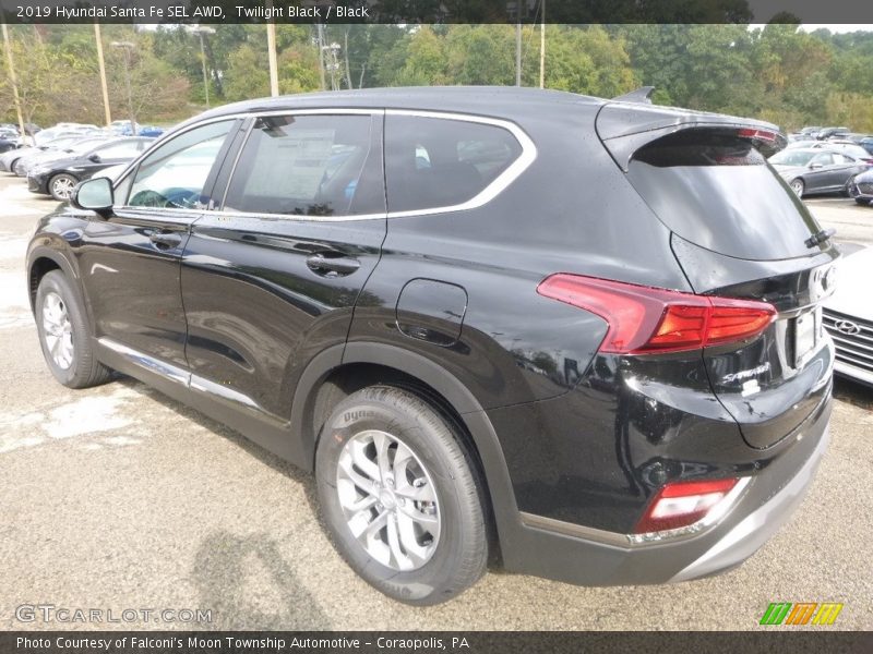 Twilight Black / Black 2019 Hyundai Santa Fe SEL AWD