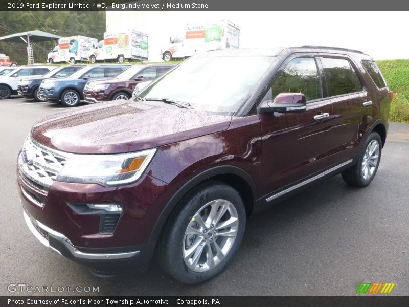 Burgundy Velvet / Medium Stone 2019 Ford Explorer Limited 4WD