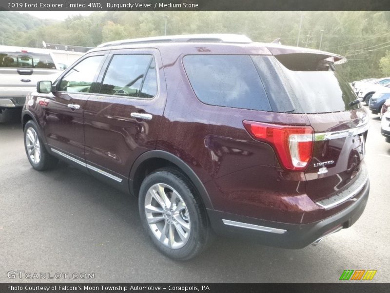 Burgundy Velvet / Medium Stone 2019 Ford Explorer Limited 4WD