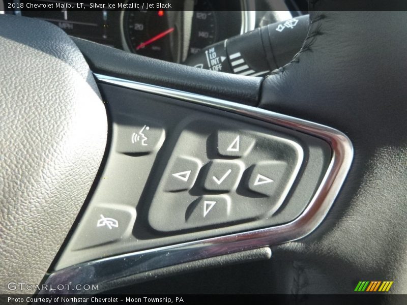 Silver Ice Metallic / Jet Black 2018 Chevrolet Malibu LT