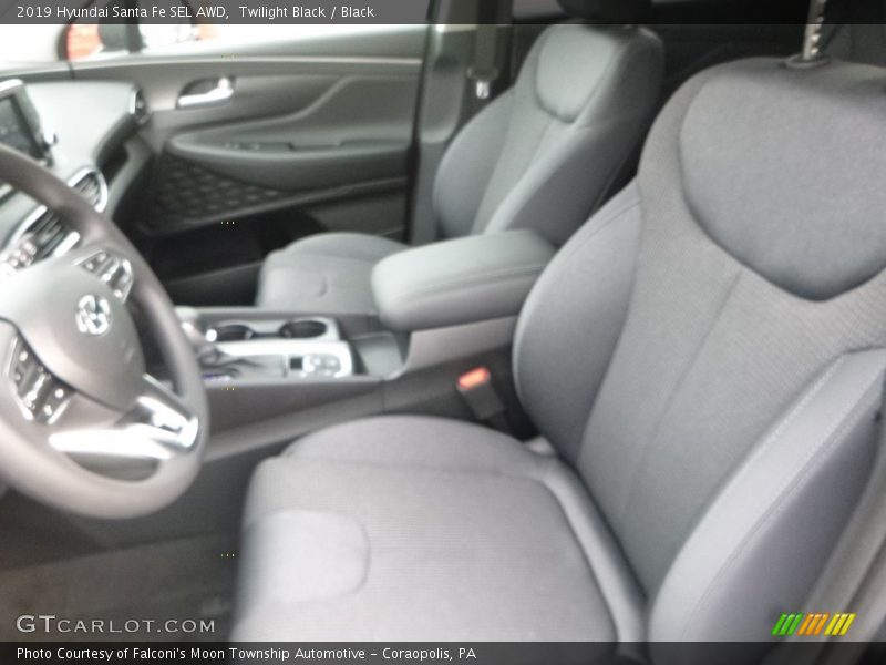 Twilight Black / Black 2019 Hyundai Santa Fe SEL AWD