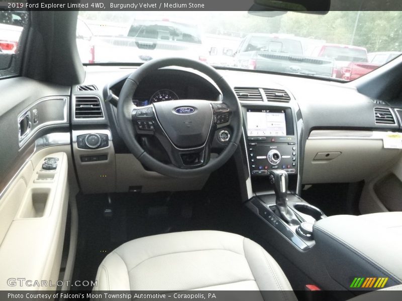 Front Seat of 2019 Explorer Limited 4WD