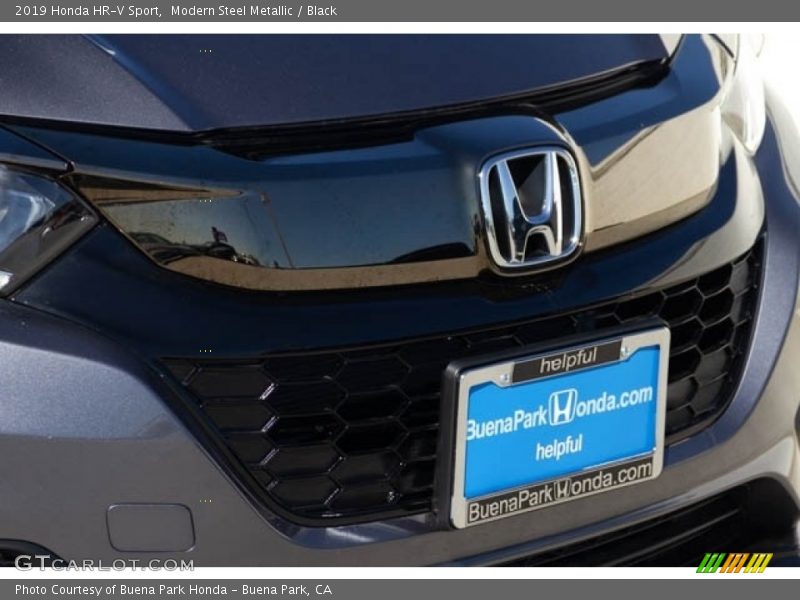 Modern Steel Metallic / Black 2019 Honda HR-V Sport