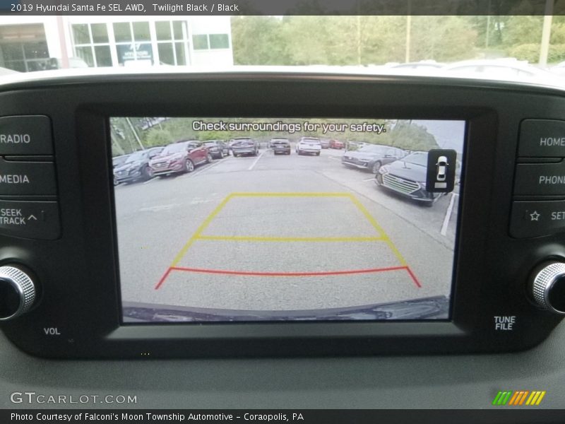 Twilight Black / Black 2019 Hyundai Santa Fe SEL AWD