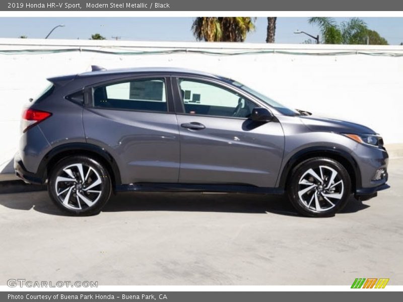 Modern Steel Metallic / Black 2019 Honda HR-V Sport