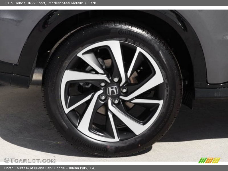 Modern Steel Metallic / Black 2019 Honda HR-V Sport