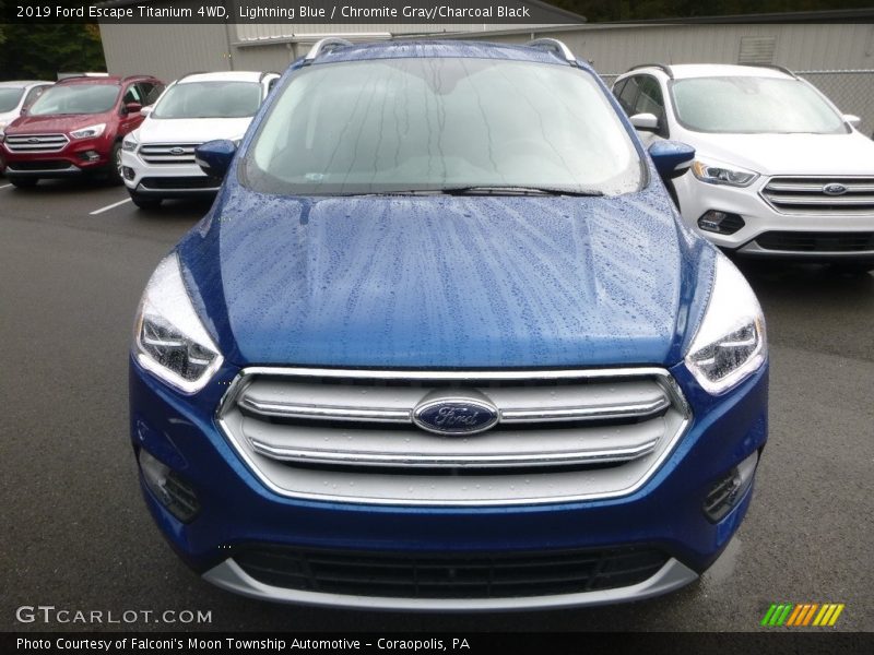 Lightning Blue / Chromite Gray/Charcoal Black 2019 Ford Escape Titanium 4WD