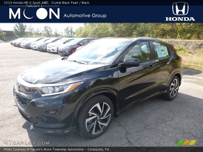 Crystal Black Pearl / Black 2019 Honda HR-V Sport AWD