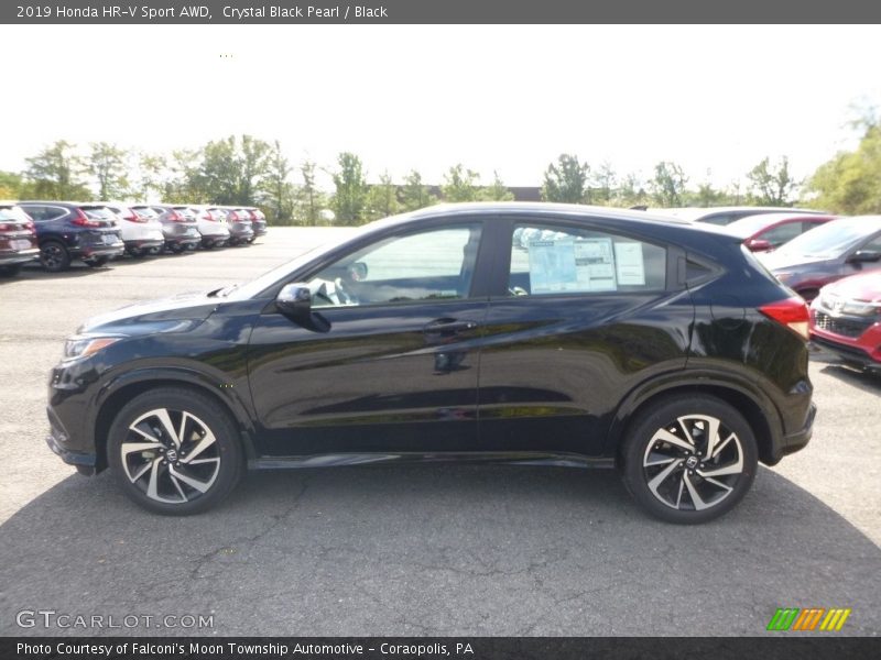 Crystal Black Pearl / Black 2019 Honda HR-V Sport AWD