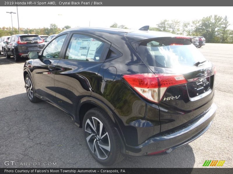 Crystal Black Pearl / Black 2019 Honda HR-V Sport AWD