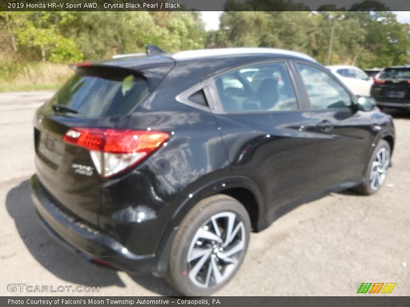 Crystal Black Pearl / Black 2019 Honda HR-V Sport AWD