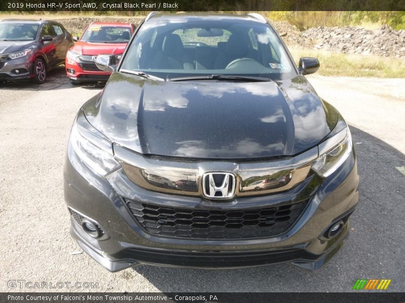 Crystal Black Pearl / Black 2019 Honda HR-V Sport AWD