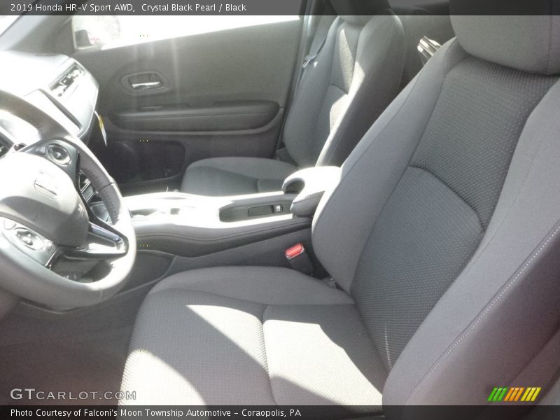 Crystal Black Pearl / Black 2019 Honda HR-V Sport AWD