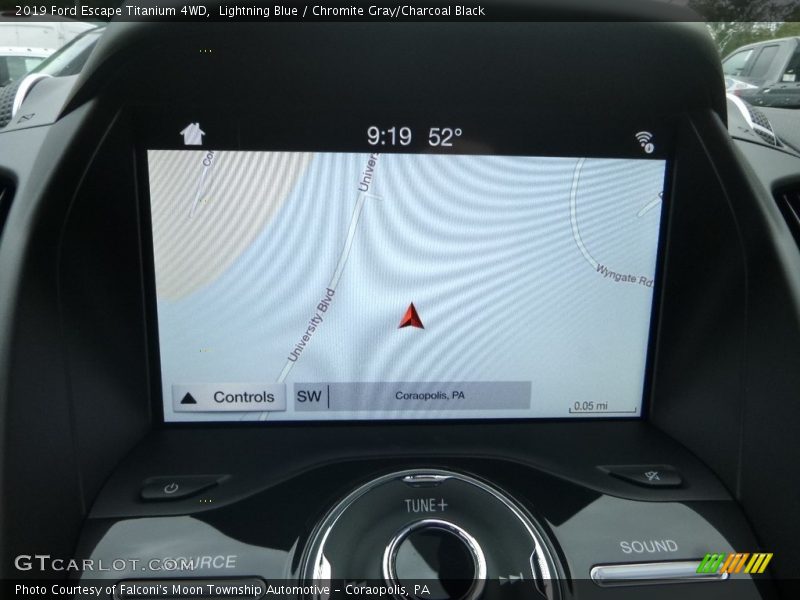 Navigation of 2019 Escape Titanium 4WD