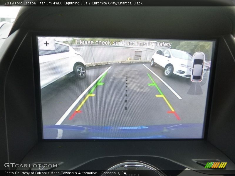 Lightning Blue / Chromite Gray/Charcoal Black 2019 Ford Escape Titanium 4WD