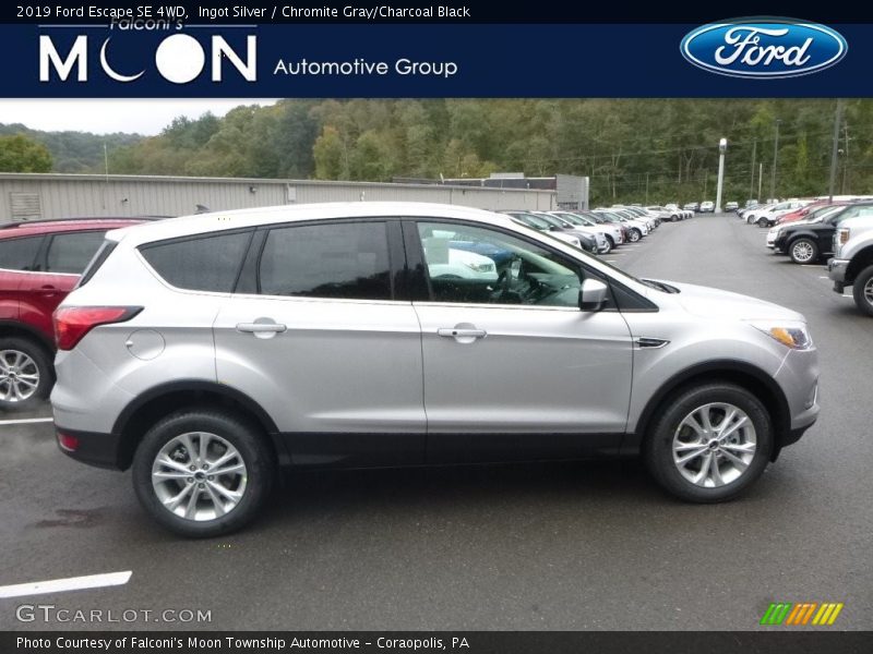 Ingot Silver / Chromite Gray/Charcoal Black 2019 Ford Escape SE 4WD