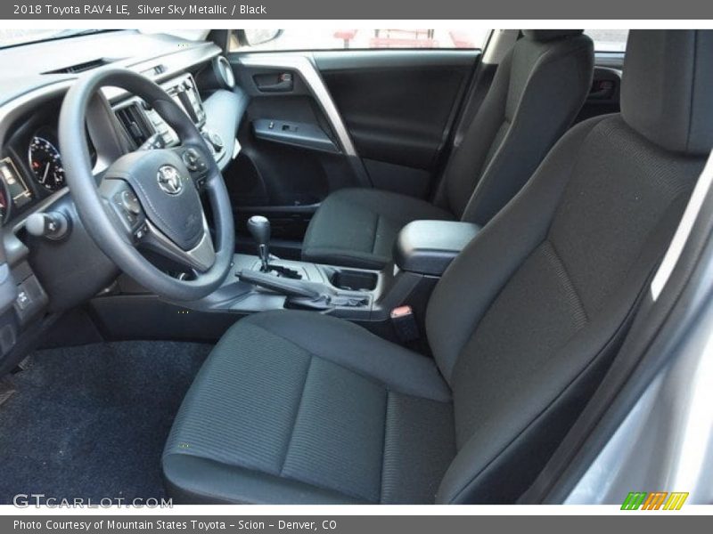 Silver Sky Metallic / Black 2018 Toyota RAV4 LE