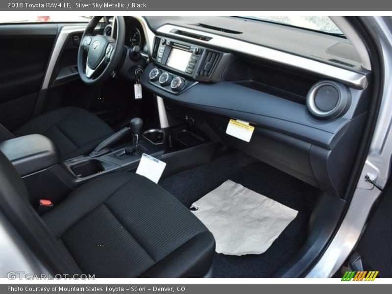 Silver Sky Metallic / Black 2018 Toyota RAV4 LE