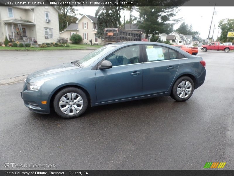 Blue Granite Metallic / Jet Black/Medium Titanium 2012 Chevrolet Cruze LS