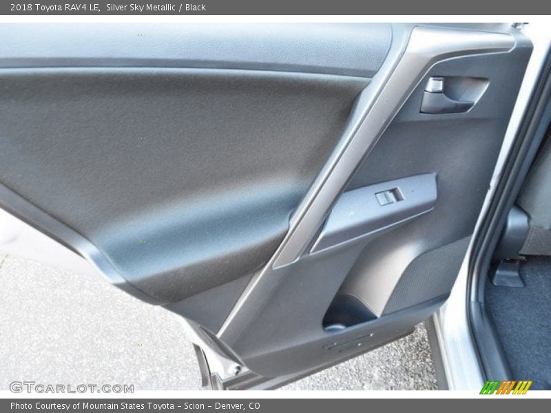 Silver Sky Metallic / Black 2018 Toyota RAV4 LE