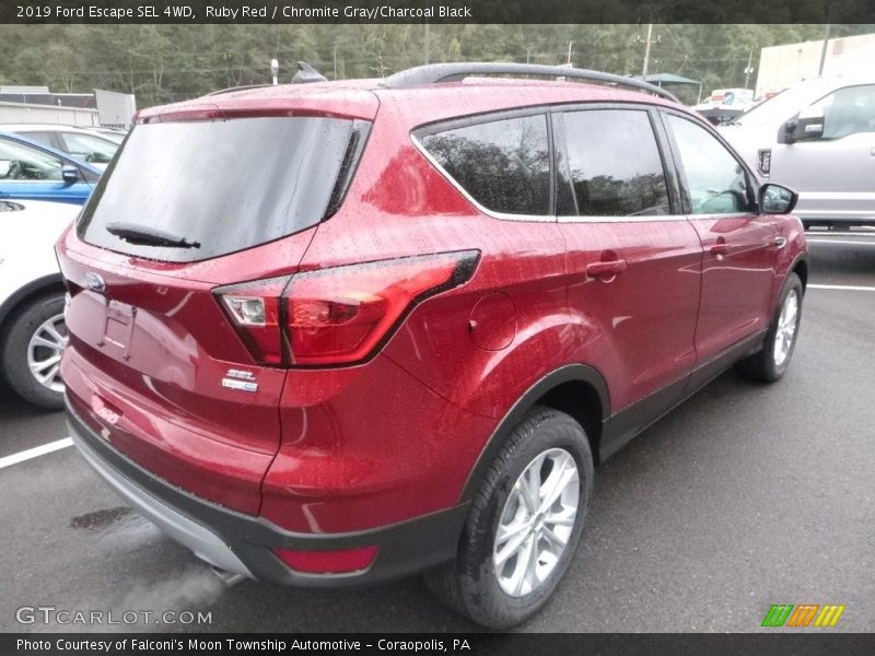 Ruby Red / Chromite Gray/Charcoal Black 2019 Ford Escape SEL 4WD