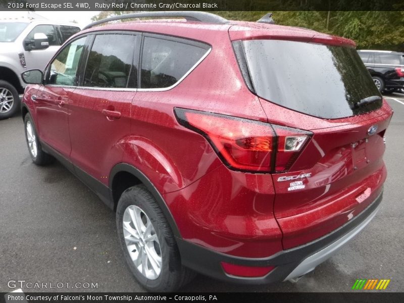 Ruby Red / Chromite Gray/Charcoal Black 2019 Ford Escape SEL 4WD