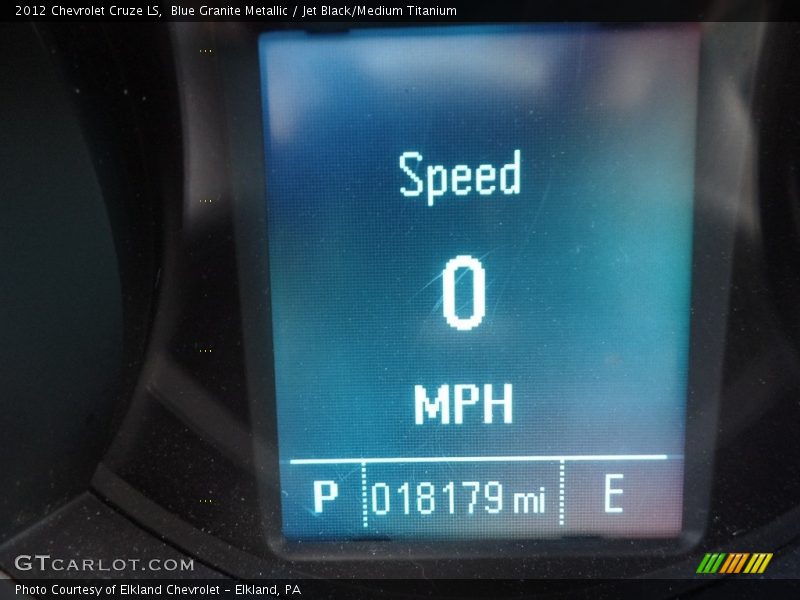 Blue Granite Metallic / Jet Black/Medium Titanium 2012 Chevrolet Cruze LS