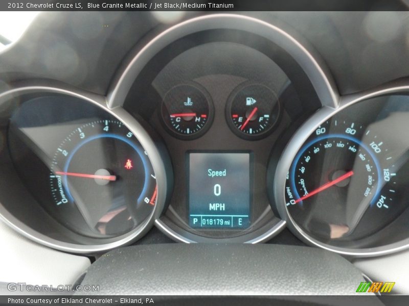 Blue Granite Metallic / Jet Black/Medium Titanium 2012 Chevrolet Cruze LS