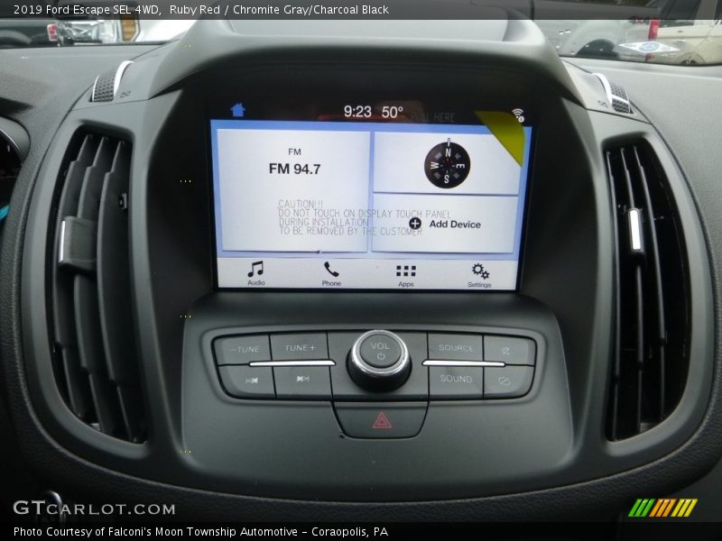 Controls of 2019 Escape SEL 4WD