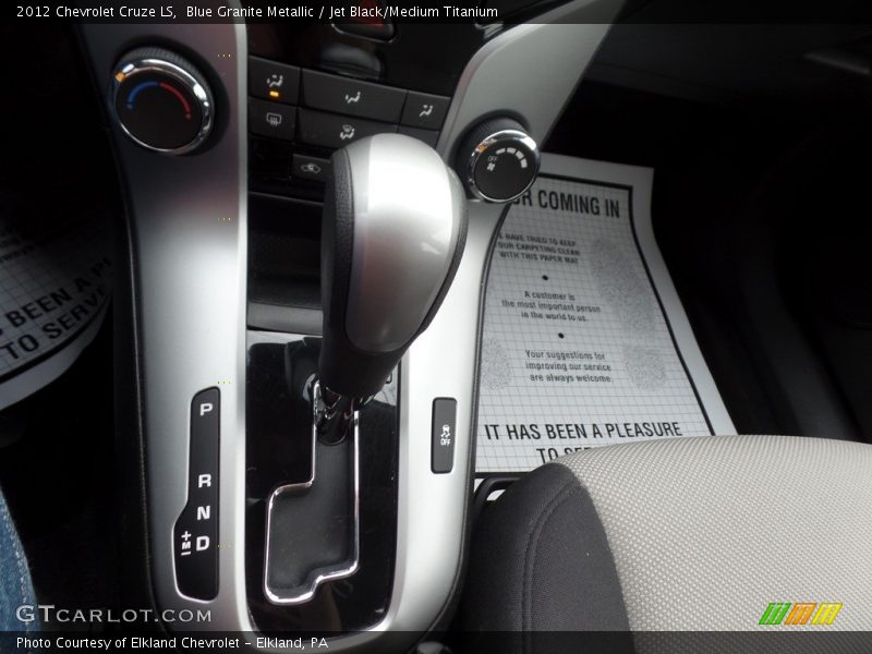 Blue Granite Metallic / Jet Black/Medium Titanium 2012 Chevrolet Cruze LS