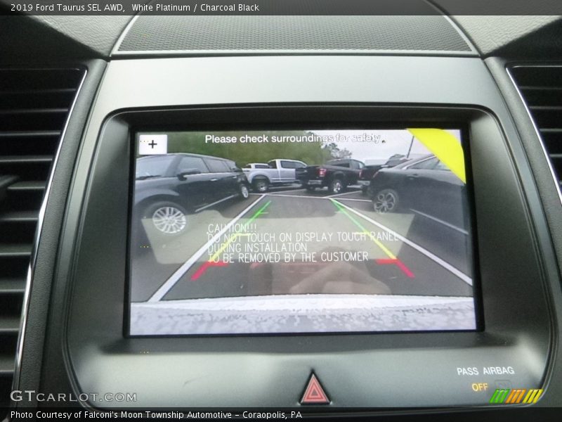 White Platinum / Charcoal Black 2019 Ford Taurus SEL AWD