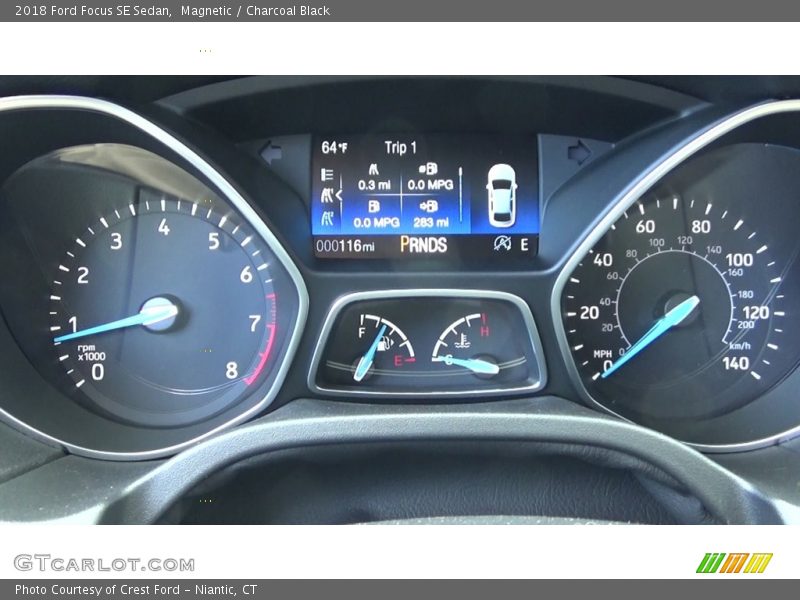 Magnetic / Charcoal Black 2018 Ford Focus SE Sedan