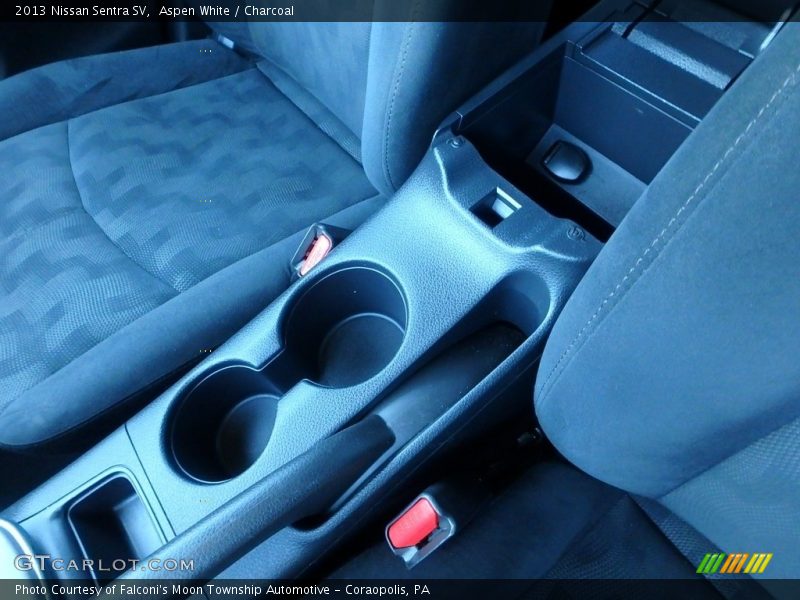 Aspen White / Charcoal 2013 Nissan Sentra SV