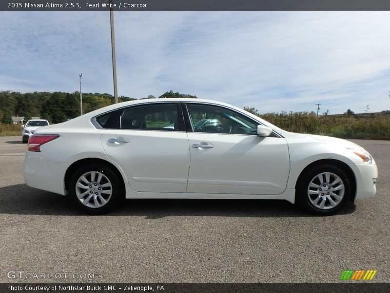 Pearl White / Charcoal 2015 Nissan Altima 2.5 S