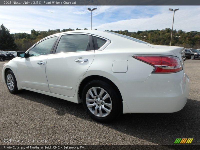 Pearl White / Charcoal 2015 Nissan Altima 2.5 S