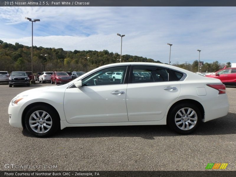 Pearl White / Charcoal 2015 Nissan Altima 2.5 S