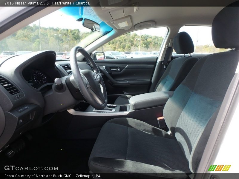 Pearl White / Charcoal 2015 Nissan Altima 2.5 S