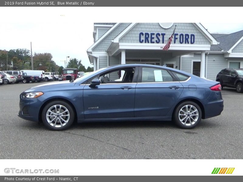 Blue Metallic / Ebony 2019 Ford Fusion Hybrid SE