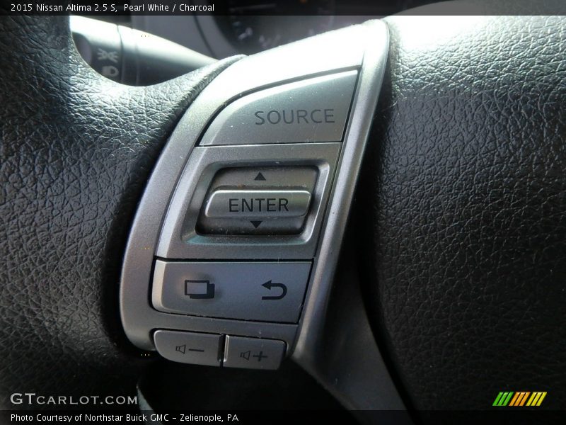 Pearl White / Charcoal 2015 Nissan Altima 2.5 S