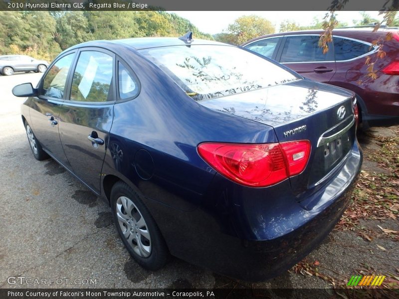 Regatta Blue / Beige 2010 Hyundai Elantra GLS