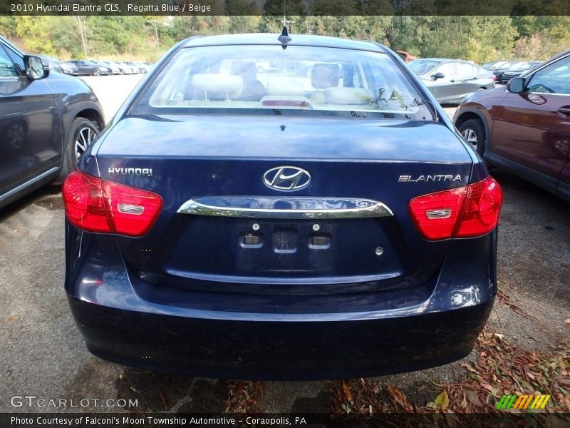 Regatta Blue / Beige 2010 Hyundai Elantra GLS