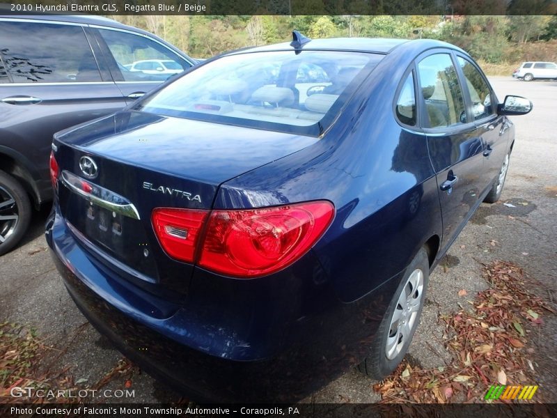 Regatta Blue / Beige 2010 Hyundai Elantra GLS