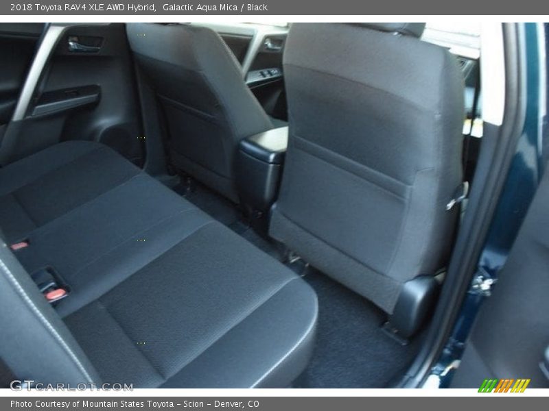 Galactic Aqua Mica / Black 2018 Toyota RAV4 XLE AWD Hybrid