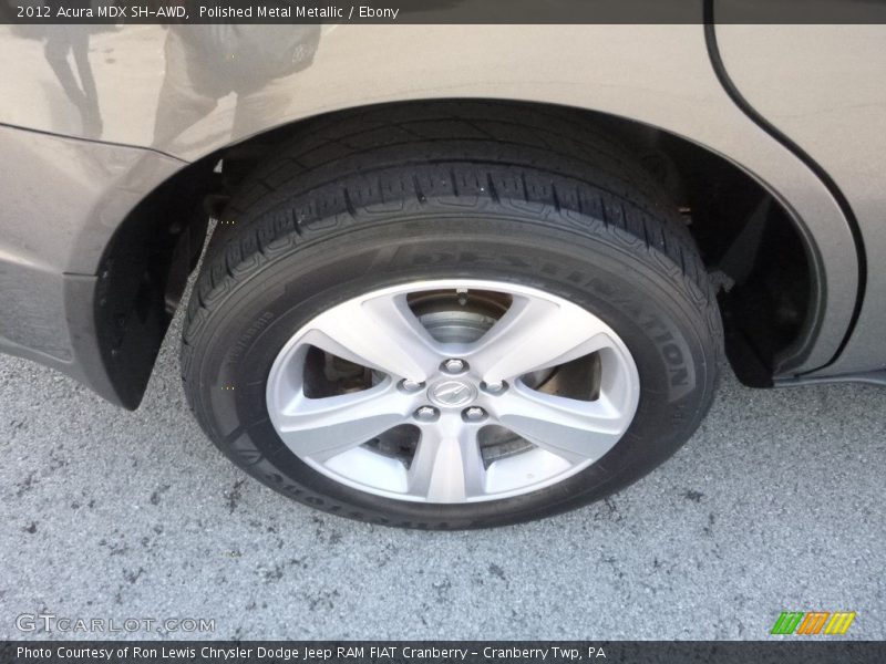 Polished Metal Metallic / Ebony 2012 Acura MDX SH-AWD