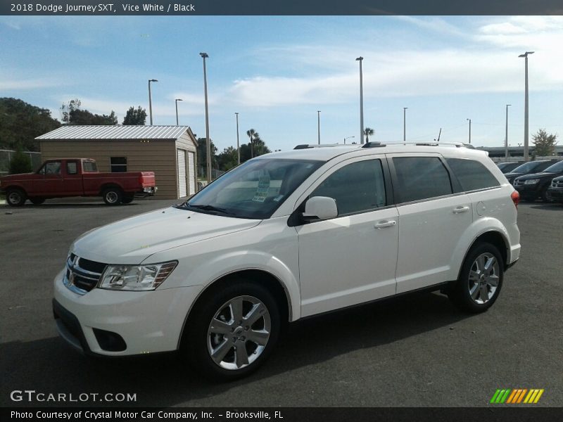 Vice White / Black 2018 Dodge Journey SXT