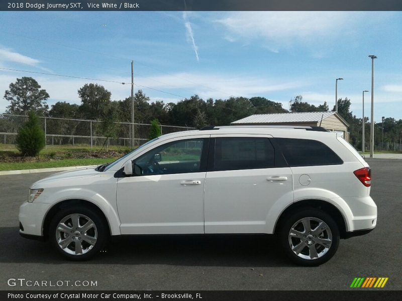 Vice White / Black 2018 Dodge Journey SXT
