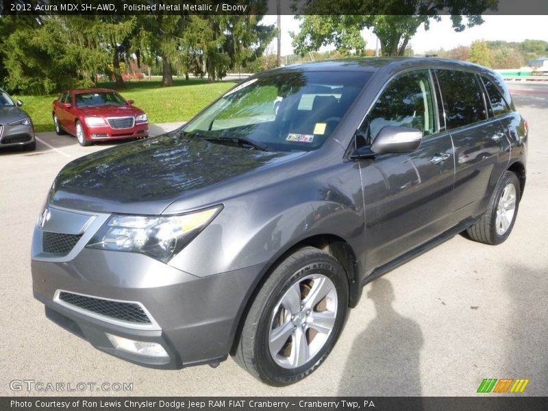 Polished Metal Metallic / Ebony 2012 Acura MDX SH-AWD