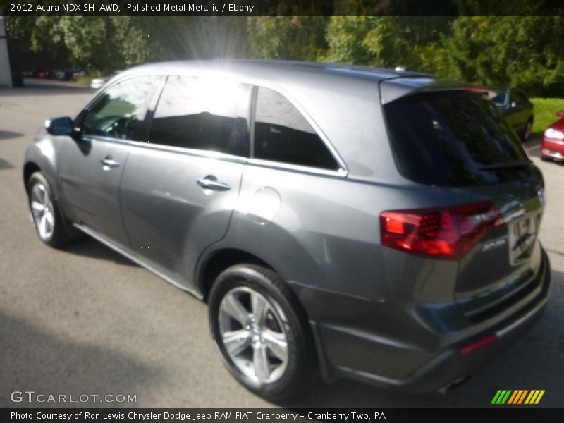 Polished Metal Metallic / Ebony 2012 Acura MDX SH-AWD
