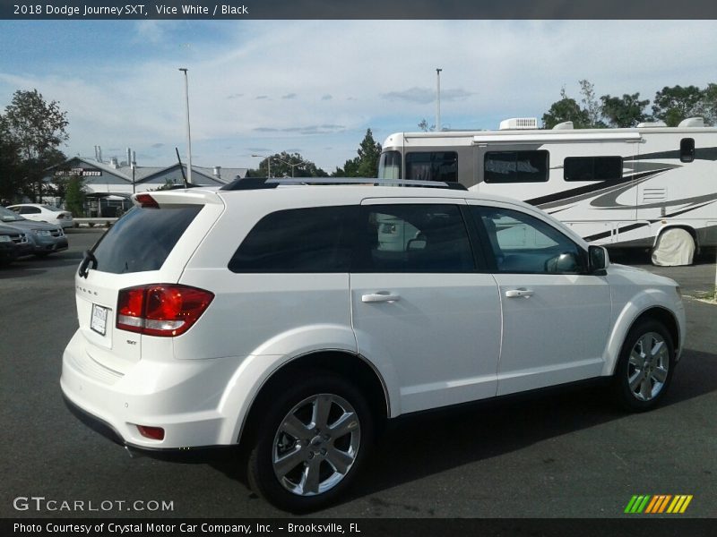 Vice White / Black 2018 Dodge Journey SXT